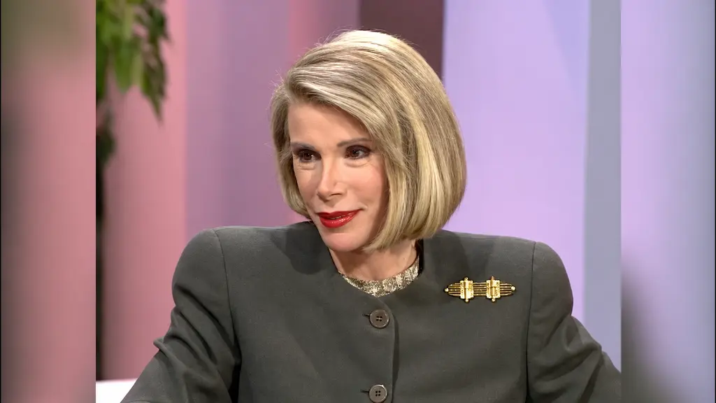 Joan Rivers during her interview with Pee-wee Herman on The Joan Rivers Show