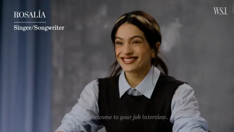 Rosalía’s Favorite Studio Moments For WSJ’s “The Job Interview”