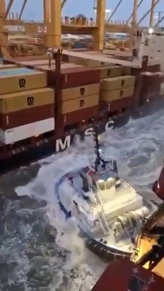 Present Day Developments: Scared Passengers Scream As Cruise Liner Crashes Into Cargo Ship In German Storm