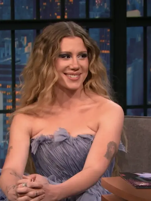 Slayyyter during her Late Night with Seth Meyers interview