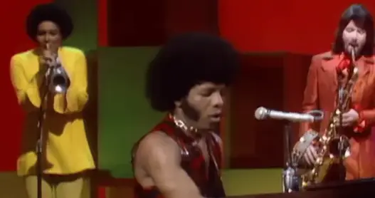 Sly and the Family Stone during their historic December 29, 1968 appearance on The Ed Sullivan Show.