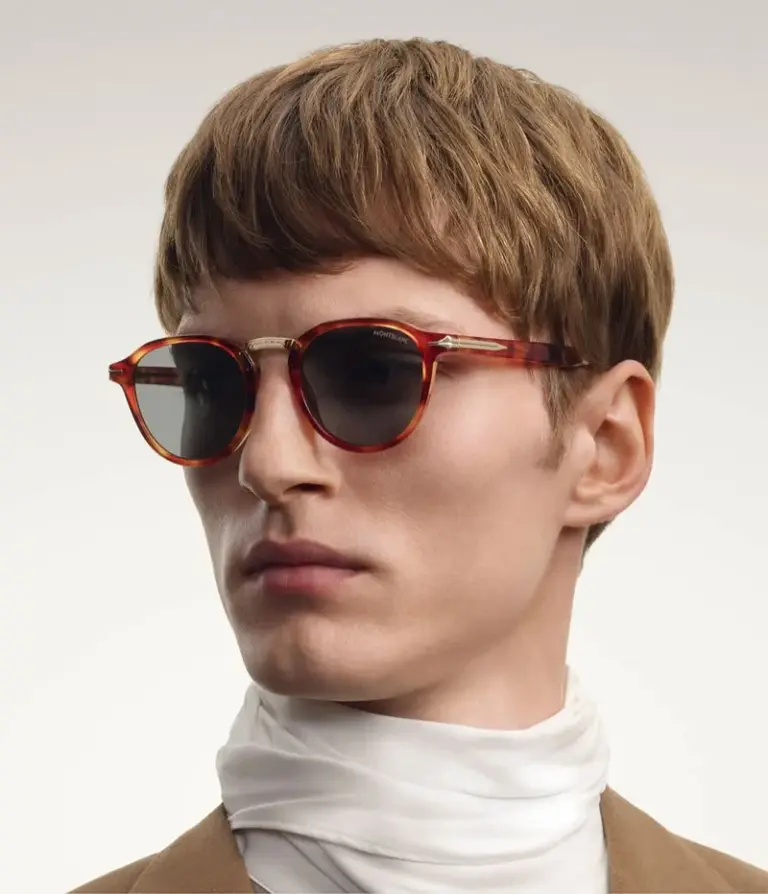 Model Tammo Rahming For Montblanc’s  FW26 Eyewear Campaign