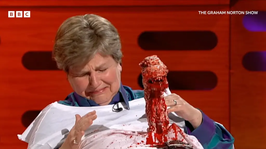 Celebrity guest sharing a spooky story on The Graham Norton Show