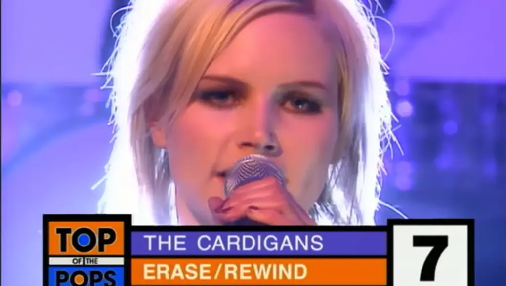 The Cardigans performing Erase/Rewind on Top of the Pops
