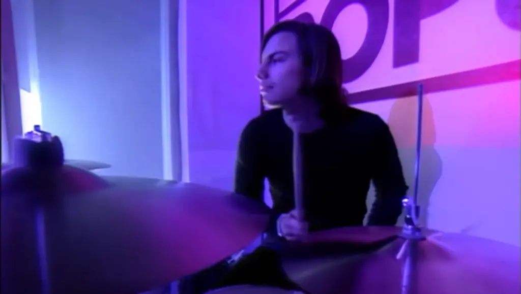 The Cardigans during their Top of the Pops performance of Erase/Rewind