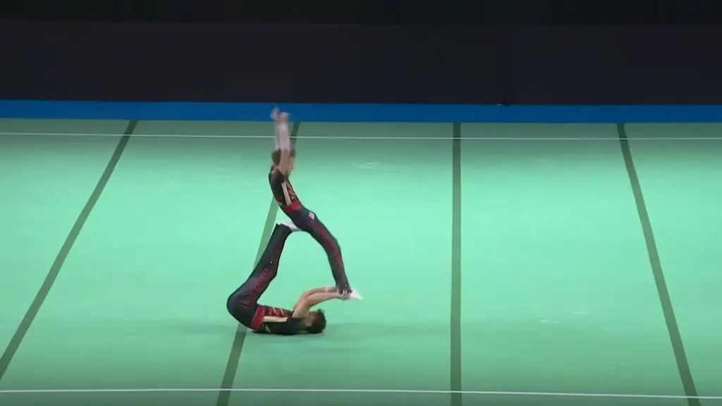 Yaroslav and Vsevolod Ossolodkov representing the United States in acrobatic gymnastics
