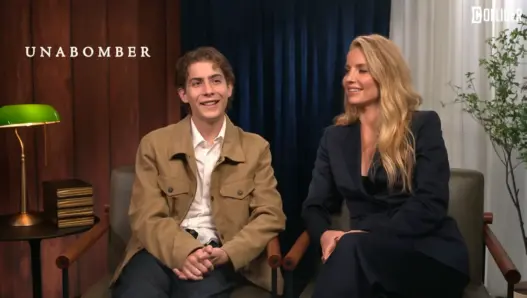 Jacob Tremblay and Annabelle Wallis during their Collider interview about Netflix’s UNABOMBER