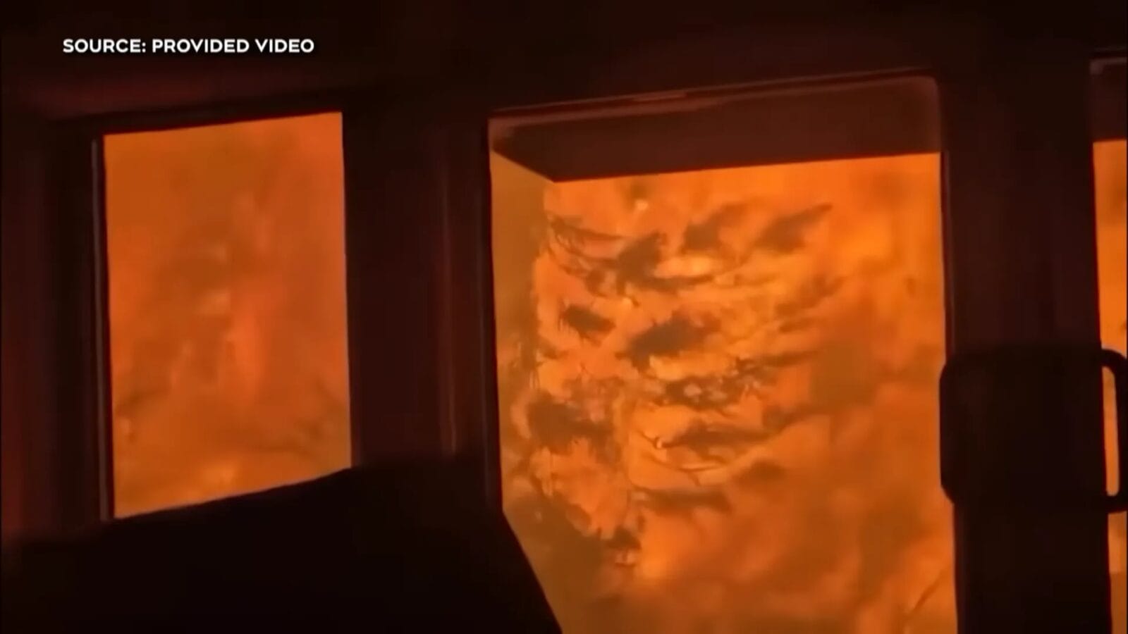 Scary Capturing Shows Trapped Men Inside Train As Canadian Wildfire Raptures On
