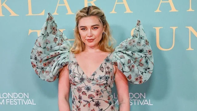 Florence Pugh Looked Ethereally Angelic Walking A Surprise Red Carpet For ‘Klara and the Sun’