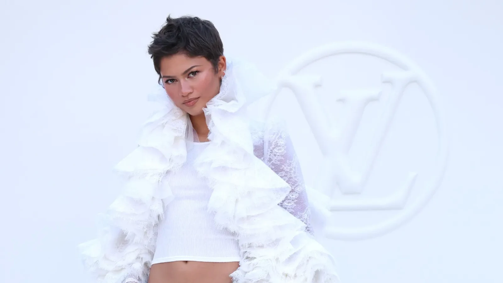 Today, Zendaya Attended Louis Vuitton SS27 Show, Rewearing Part Of Her Ethereal ‘Odyssey’ Press Tour Look